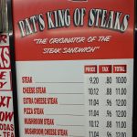 Pat's king of steaks sign